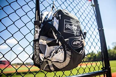 Rawlings | REMIX Backpack Equipment Bag | T-Ball & Youth Baseball / Softball | Black - Image 11