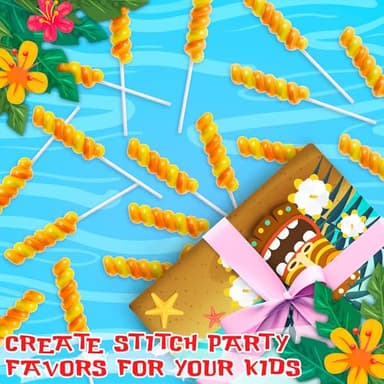 Stitch Swirl Lollipops 20pk- Lilo And Stitch Candy For Lilo And Stitch Party Favors & Stitch Birthday Decorations - Lilo & Stitch Lollipops For Stitch Birthday Party Supplies & Stitch Gifts For Girls & Boys - Image 2