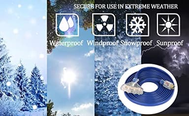 S7 25 Feet Heavy Duty Generator Adaptor Extension Cord,Locking Cord,NEMA L14-30P/Four 5-20R, 4 Prong 10 Gauge Flexible Generator Cable - Image 4