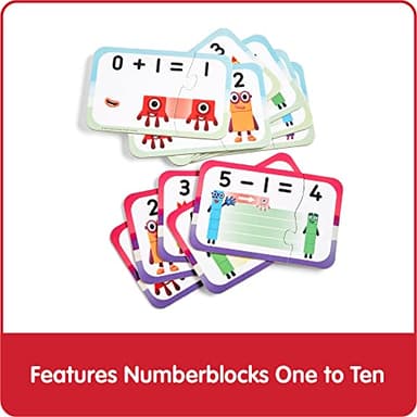 hand2mind Numberblocks Adding and Subtracting Puzzle Set, Addition and Subtraction Games, Number Puzzle, Matching Game, Preschool Math Toys, Toddler Educational Toys, Easter Basket Stuffers for Kids - Image 6