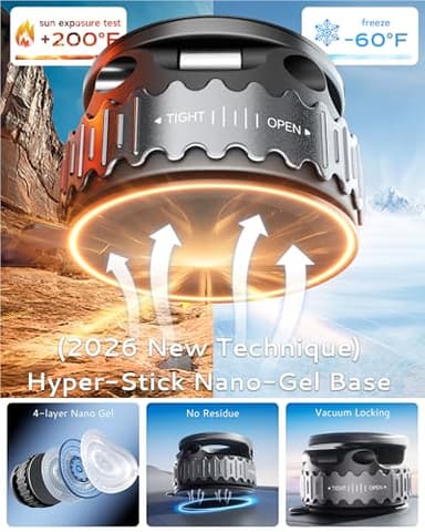 Car Phone Holder for Magsafe [78+LBS Hyper Suction & 4400gf Strongest Magnetic] 360°Adjustable Car Phone Mount Car Accessories Phone Holders for Your Car/ Gym/ Mirror for iPhone 17 Pro Max & Android - Image 6