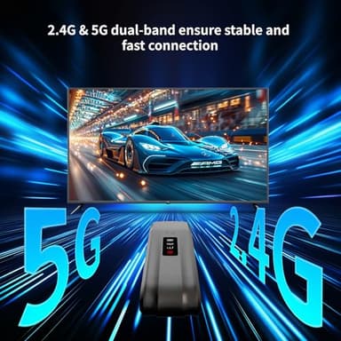 PeakDo Wireless HDMI Transmitter and Receiver 4K Decode 1080P Output,Wireless HDMI 2.4/5G 160FT,with LED Display&Surface Spraying for Streaming Video to TV,Monitor from Laptop/PC/TV Box - Image 5
