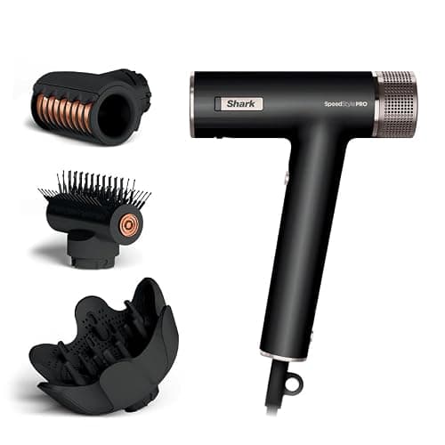 Shark SpeedStyle Pro Professional Performance High-Velocity Hair Dryer System with Scalp Shield and IQ Speed Styling & Drying Suite, Curly and Coily Hair, Lightweight, Ionic, No Heat Damage, HD732 - Image 1