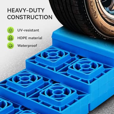 RVMATE RV Leveling Blocks 12 Pack, Heavy Duty Camper Leveling Blocks, Leveling Blocks for RVs, Reduce Trailer Movement, Trailer Leveling Blocks Great for Single and Dual Wheels - Image 5