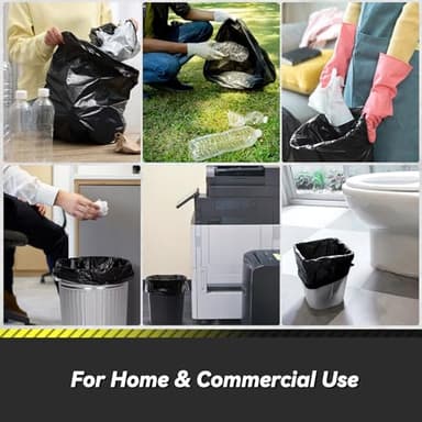 100 Count 17 Micron Extra Heavy Duty 4 Gallon Trash Bags, Sturdy & Tear-Resistant Small Trash Bags for Bathroom & Kitchen - Image 7