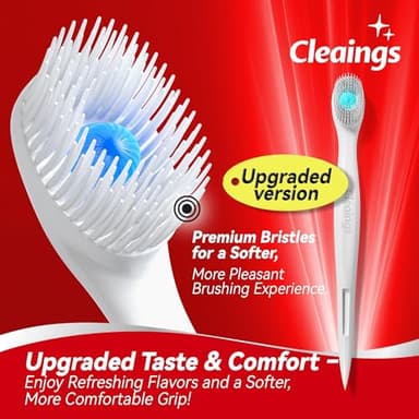 cleaings® Mini Disposable Toothbrush Set with Toothpaste – Travel Essentials, Portable Toothbrush for Women & Men, Camping, Road Trip, Vacation, 24 Count-Mint Flavor（Pack of 1） - Image 2