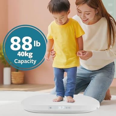 Smart Weigh Digital Baby Scale Infant Scale for Weighing Pet Scale for Puppy and Cat Accurate Digital Scale in Pounds Ounces Kilograms Holds Up to 44 Lbs Multi-Function with Hold Function (BS200 PRO - Image 4