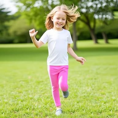 GLASH Kids Girls Pants, 4 Pack 2T/24M Girl Leggings Pink Bears/Dark Pink/Black/Grey - Image 7