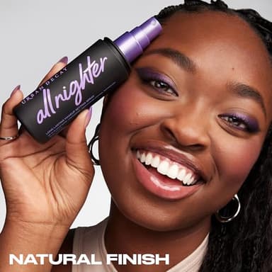 Urban Decay All Nighter Waterproof Makeup Setting Spray (Full Size) - Natural Finish, Smudge-Proof, Transfer-Resistant, Up to 16HR Wear, Cools Skin Temperature, Fine Mist, Controls Shine - 4 Fl Oz - Image 6