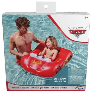 Swimways Disney Pixar Cars Inflatable Water Boat Vehicle, Inflatable Pool Floats and Kids Pool Toys, Cars Pool Party Supplies for Kids Aged 3 & Up - Image 7