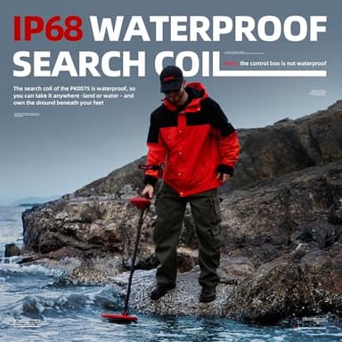 PANCKY Metal Detectors for Adults Waterproof, Professional Higher Accuracy Gold Detector with LCD Display, 5 Mode, Advanced DSP Chip 10" Coil, PK0075 - Image 6