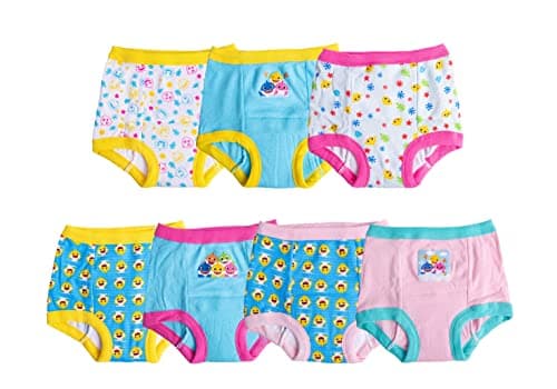 Baby Shark Cotton Potty Training Pant Multipacks with Success Tracking Chart and Stickers, Sizes 18M, 2T, 3T, 4T - Image 1