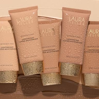 LAURA GELLER NEW YORK Quench-n-Tint Hydrating Foundation - Light/Medium - Sheer to Light Buildable Coverage - Natural Glow Finish - Lightweight Formula with Hyaluronic Acid - Image 9