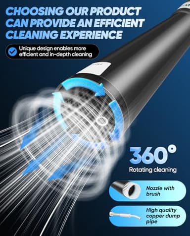 Saker Dry Cleaning Gun,Car Air Blow Gun,Car Cleaning Gun Quickly Removes Surface Dirt and Dust, Air Gun Works with Air Compressor(2 Set Nozzle) - Image 4