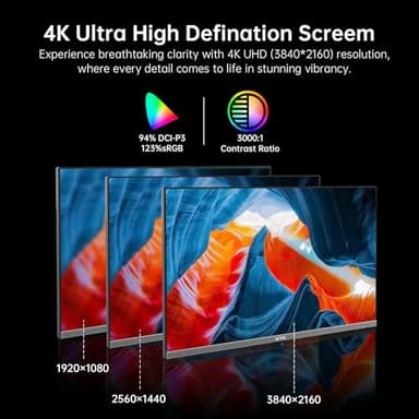 KTC 32 Inch 4K Smart Monitor with Google TV System UHD 3440x2560P Hey Google Voice Remote Netflix Licensed Dolby Audio HDR KVM Technology WiFi Bluetooth 65W PD Type C Fast Charger VESA Support - Image 3