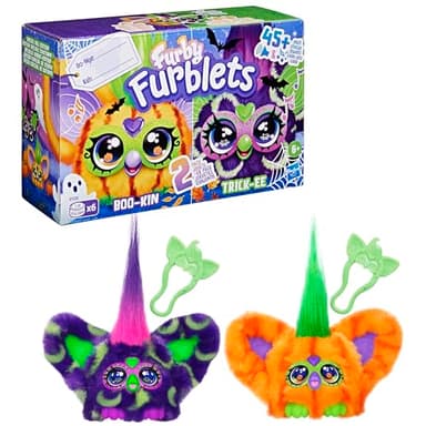 Furby Furblets 2 Pack of Fall Edition Mini Friends Trick-Ee & Boo-Kin, Electronic Plush Toys, Multicolor, Back to School Gifts, Ages 6+ (Amazon Exclusive) - Image 12