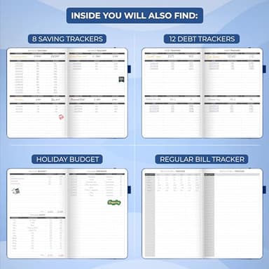 Clever Fox Budget Planner - Expense Tracker Notebook. Monthly Budgeting Organizer, Finance Logbook & Accounts Book, Bill Tracker, A5 (Royal Blue) - Image 6