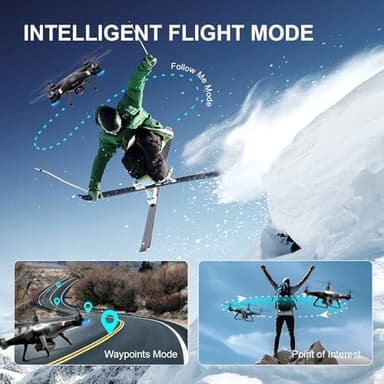 TENSSENX GPS Drone with 1080P HD Camera for Adults and Kids, 5G Transmission FPV Drone, TSRC X7 RC Quadcopter with 2 Batteries, Auto Return, Follow Me, Altitude Hold, Easy for Beginners - Image 5