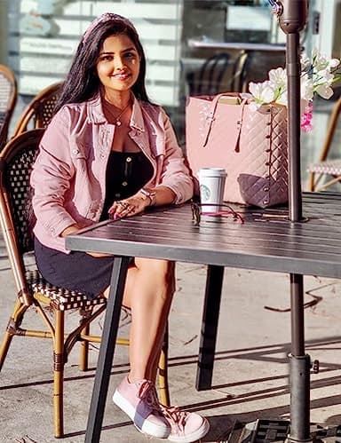 luvamia Women's Classic Casual Long Sleeves Jean Jackets for Women Button Down Trucker Jacket Coat Pink Medium Fits Size 8 / Size 10 - Image 5