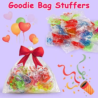 40PCS Glitter Sticky Hand Party Favors for Kids Birthday Supplies Halloween Goodie Bag Stuffers Classroom Treasure Box Carnival Prizes Bulk Treat Trinkets Pinata Fillers Mini Stuff Stretchy Toys - Image 3