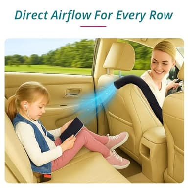 Swanoo Car AC Vent Extender | Air Vent Hose for Backseat | Directs Cool or Hot Air to Kids & Pets | Universal Fit | Extends Up to 10 FT | AC Tube for Baby Car | Back Seat Air Conditioning | BreezyBack - Image 7
