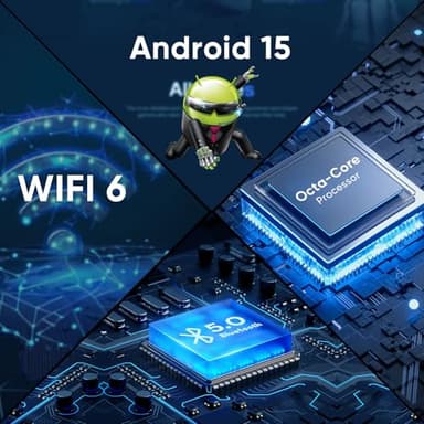 Android 15 Tablet,11 Inch Tablets with Octa Core Processor, 12GB RAM + 128GB ROM 1TB Expand, Widevine L1, 8000mAh Battery, 2.4/5Ghz Dual Band WiFi/GPS/FM Radio,5/8MP Cameras, Case Included - Blue - Image 3