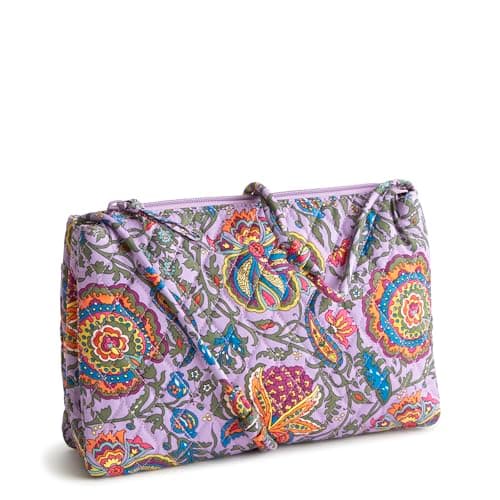 Vera Bradley Women's Premium Cotton Foxbury Crossbody, Marrakesh, One Size - Image 1