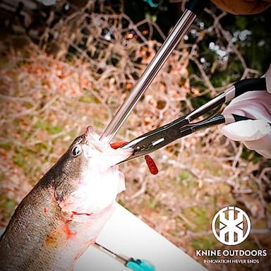 KNINE OUTDOORS 6PCS Fishing Tool Kit, Fishing Pliers, Fish Fillet Knife, Fishing Gripper, Fishing Scissors for Braided line, Fishing Gear and Equipment, Fishing Gifts for Men - Image 6