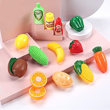 CUTE STONE Color Changing Play Kitchen Sink Toys, Children Electric Dishwasher Playing Toy with Running Water,Upgraded Real Faucet and Play Dishes,Pretend Role Play Toys for Kids Boys Girls - Image 8