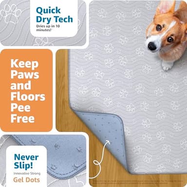 IMPROVIA® Reusable Puppy Pad – Waterproof, Extra-Absorbent, Washable Pee Pad for Dog Training, Whelping, & More – Protect Your Floors & Pet with Quick-Drying Potty Pad. (Extra Large - 72" x 72") - Image 2