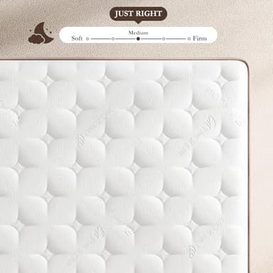 Mattress Queen Size 14 Inch - Firm Hybrid Bed in a Box for Couples & Light Sleepers, 366-Night Trial, Pocket Spring Mattress for Back Pain Relief & Motion Isolation, CertiPUR-US Certified - Image 7