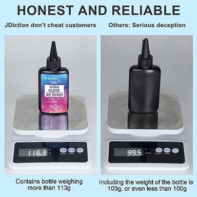 JDiction UV Resin, 300g High Gloss UV Resin Clear Solar Cure Sunlight Activated Glue Hard UV Resin Kit for Jewelry Making, Casting and Coating, DIY Crafts, Resin Art Supplies - Image 6