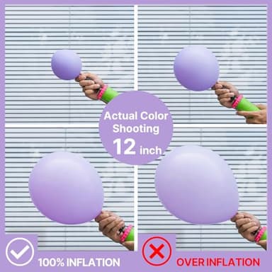 PartyWoo Pastel Purple Balloons 120 pcs Different Sizes Pack of 18 12 10 5 Inch Light Pastel Purple Lavender Lilac Balloon Arch Kit Garland for Baby Shower Birthday Party Decorations Purple-Q10 - Image 4