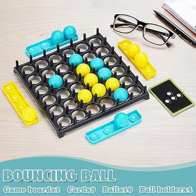 LANBOUY Bounce Ball Party Game, Table Top Games Family Party Jumping Connect Tabletop Board Games Toys Bounce Battle Ball Game, Funny Ball Tabletop Game Toys for Adults and Kids - Image 5