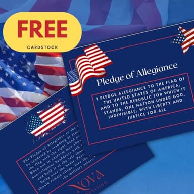 American Flag, 3x5 Ft, Extreme Heavy Duty 200D Pure Nylon, Double Sided, Outdoor Use, Embroidered, Extreme Weather, Full size US Flag with Free Pledge of Allegiance Cardstock - Nova Christian Brand - Image 3