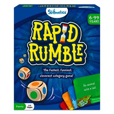 Skillmatics Rapid Rumble - Fast-Paced Board Game for Kids, Teens & Adults, Fun for Family Game Night & Educational Toy, Quick-Thinking Card Game, Gift for Ages 6, 7, 8, 9 & Up - Image 1