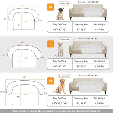 Calming Dog Bed Fluffy Plush Dog Mat for Furniture Protector with Removable Washable Cover for Large Medium Small Dogs and Cats (Large, Light Grey) - Image 5