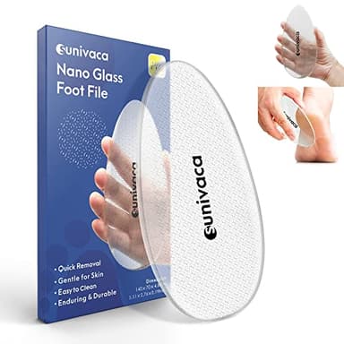 Sunivaca Glass Foot File Callus Remover for Feet, Heel Scraper, Pumice Stone, Diabetic Feet Scrubber Dead Skin Remover for Feet Professional Pedicure Tools - Image 7