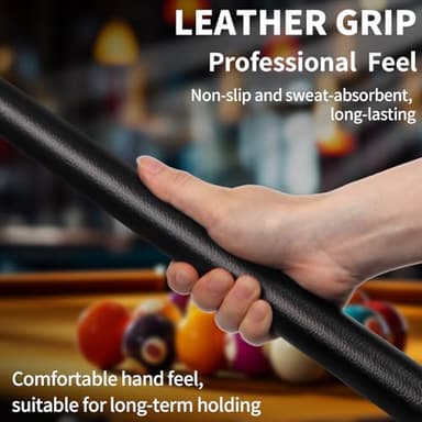 LOTKEY Pool Stick, Pool Cue 58'' 21 oz Cue Sticks with Extra 2 Pool Chalks Canadian Maple Pool Sticks Durable for Professional Billiard Players - Image 5