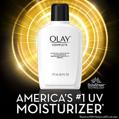 Olay Face Moisturizer, Complete with Sunscreen SPF 15, Daily Facial Lotion for Normal Skin, Lightweight Hydrating Broad Spectrum Sun Protection - Vitamin C, E, and Niacinamide - 6 Oz 2 Pack - Image 2