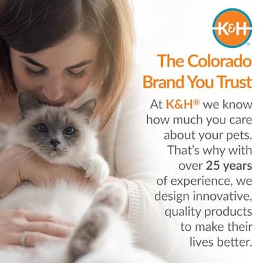 K&H PET PRODUCTS Self-Warming Cat Bed Pad, Self Heating Pad for Outdoor Cat Houses, Warming Mat for Indoor Pet Beds & Furniture, Reversible Blanket, Washable - Small 21 X 17in Oatmeal/Chocolate - Image 7