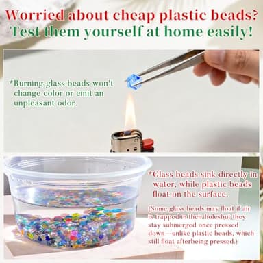 Laopottbeads 1100PCS 4mm Bicone Crystal Glass Beads for Jewelry Making, Sparkling Mini Beads for Suncatchers, DIY Bracelets & Craft Projects (AB White) - Image 5