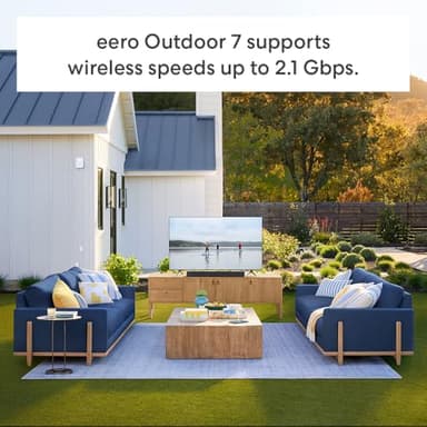Amazon eero 7 (2-pack) with Amazon eero Outdoor 7 (1-pack) mesh wifi system - Image 4