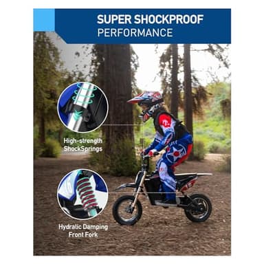 Hiboy DK1 36V Electric Dirt Bike,300W Electric Motorcycle - Up to 15.5MPH & 13.7 Miles Long-Range,3-Speed Modes Motorcycle for Kids Ages 3-10 - Image 4
