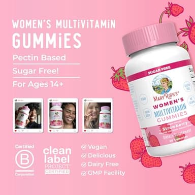 MaryRuth Organics Women's Immune Support Multivitamin Gummies | Ages 14+ | Skin Health | Gummy Vitamins for Women | Sugar-Free | Vegan | Non-GMO | 60 Count - Image 8