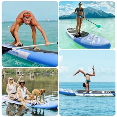 FBSPORT 11' Premium Stand Up Paddle Board, Yoga Board with Durable SUP Accessories & Carry Bag | Wide Stance, Surf Control, Non-Slip Deck, Leash, Paddle and Pump for Youth & Adult - Image 7