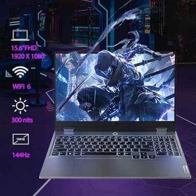 Lenovo LOQ 15 AI Gaming Laptop with Copilot, 15.6" FHD 144Hz, AMD Ryzen 7 7435HS, NVIDIA GeForce RTX 4070, 64GB DDR5 RAM, 2TB SSD, Backlit KB, Bundle with PCO Notebook Folding Radiator, Laptop Cooler - Image 6
