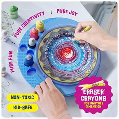 Dan&Darci Paint Spin Art Machine Kit for Kids - Arts & Crafts for Boys & Girls Ages - Art Craft Set Gifts for 6-9 Year Old Boy, Girl - Painting Spinner Toys - Birthday Gift Ideas for Ages 6-12 Years - Image 3