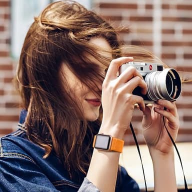 Lerobo Compatible with Apple Watch Series 10 9 45mm 46mm Band SE 44mm Ultra 3 2 1 49mm for Women Men Stretchy Nylon Solo Loop Elastic Strap for iWatch Bands Series 11 8 7 6 5 4 3 2 1 SE2 SE3,Orange - Image 5