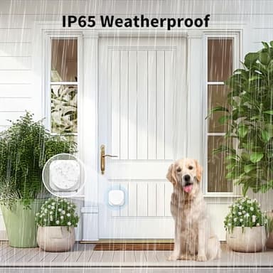 JeaTone Dog Door Bell, Dog Bells to Go Outside, Smart Wireless Potty Training Button for Dogs, Training Dog to Ring The Bell, 2 Pack Button White - Image 6